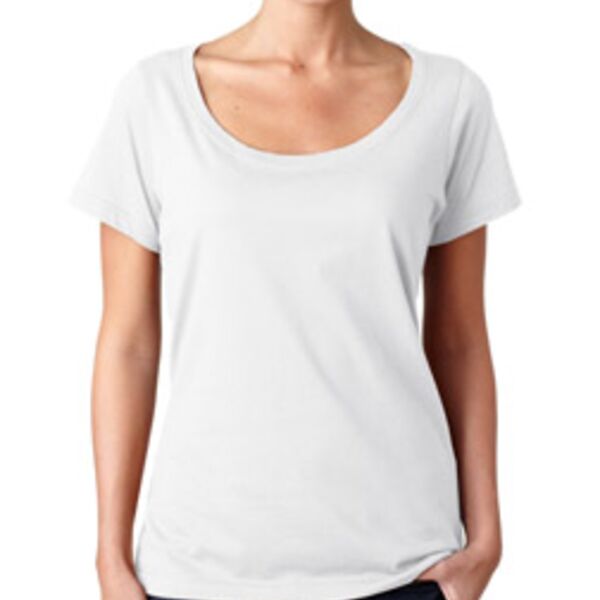 Ladies Sheer Scoop-Neck T-Shirt Thumbnail